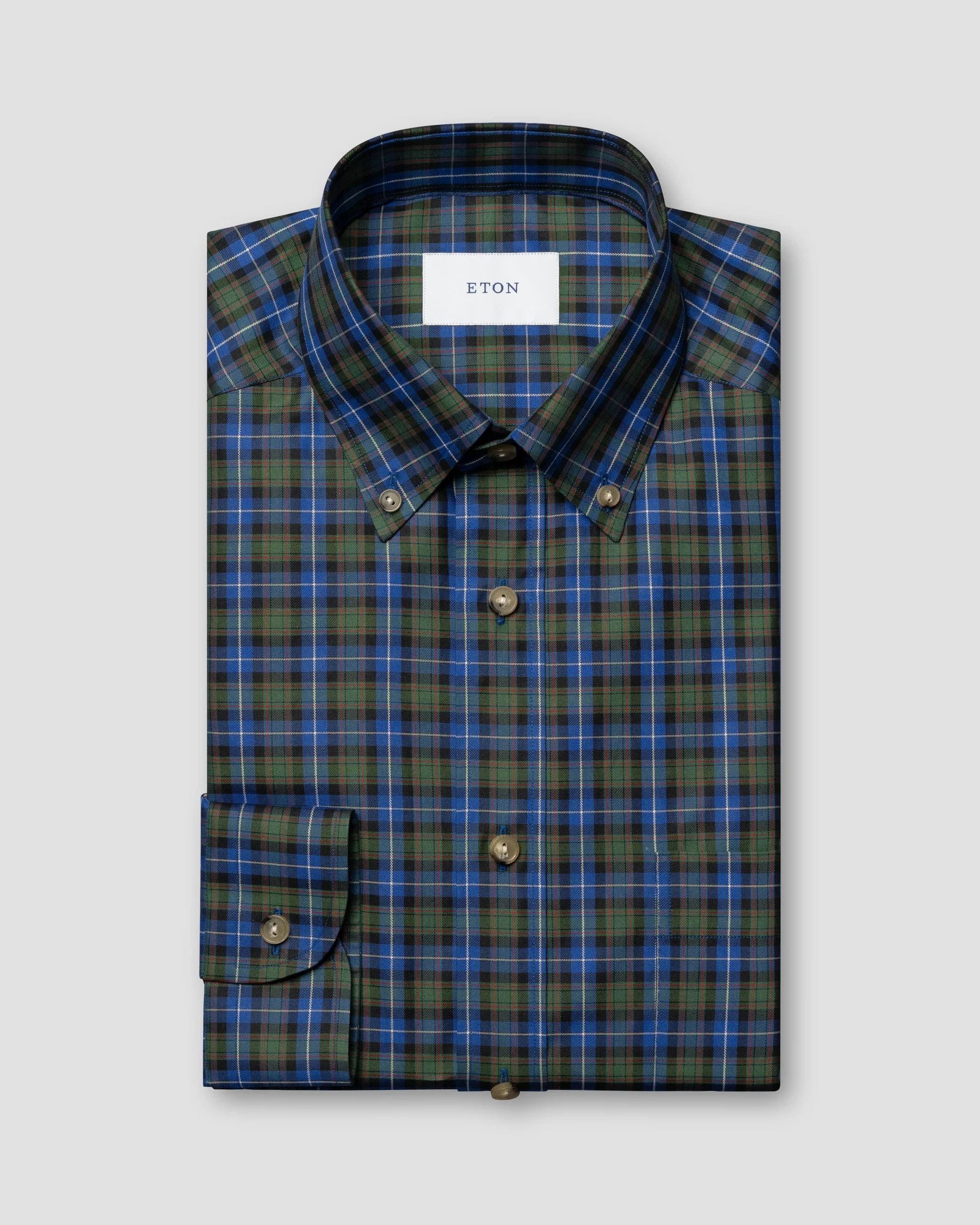 Eton Tartan Plaid Shirt | Casual fit | Size  S