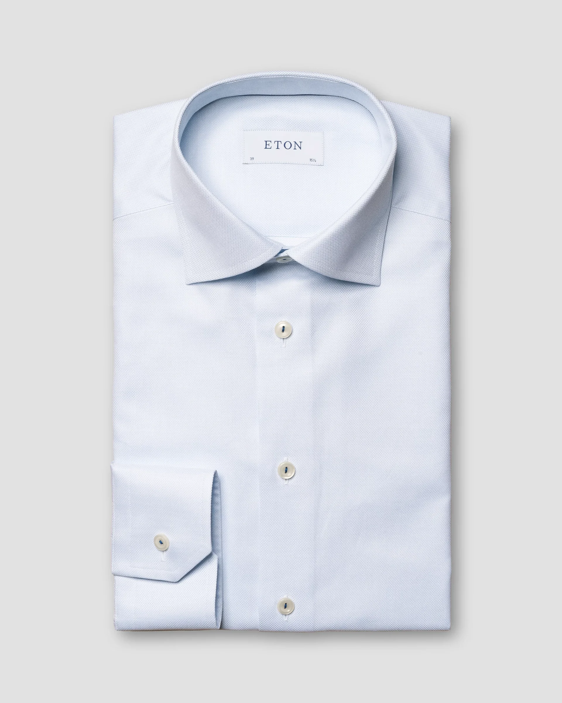 Eton Light Blue Dobby Shirt | Contemporary fit | Size  38