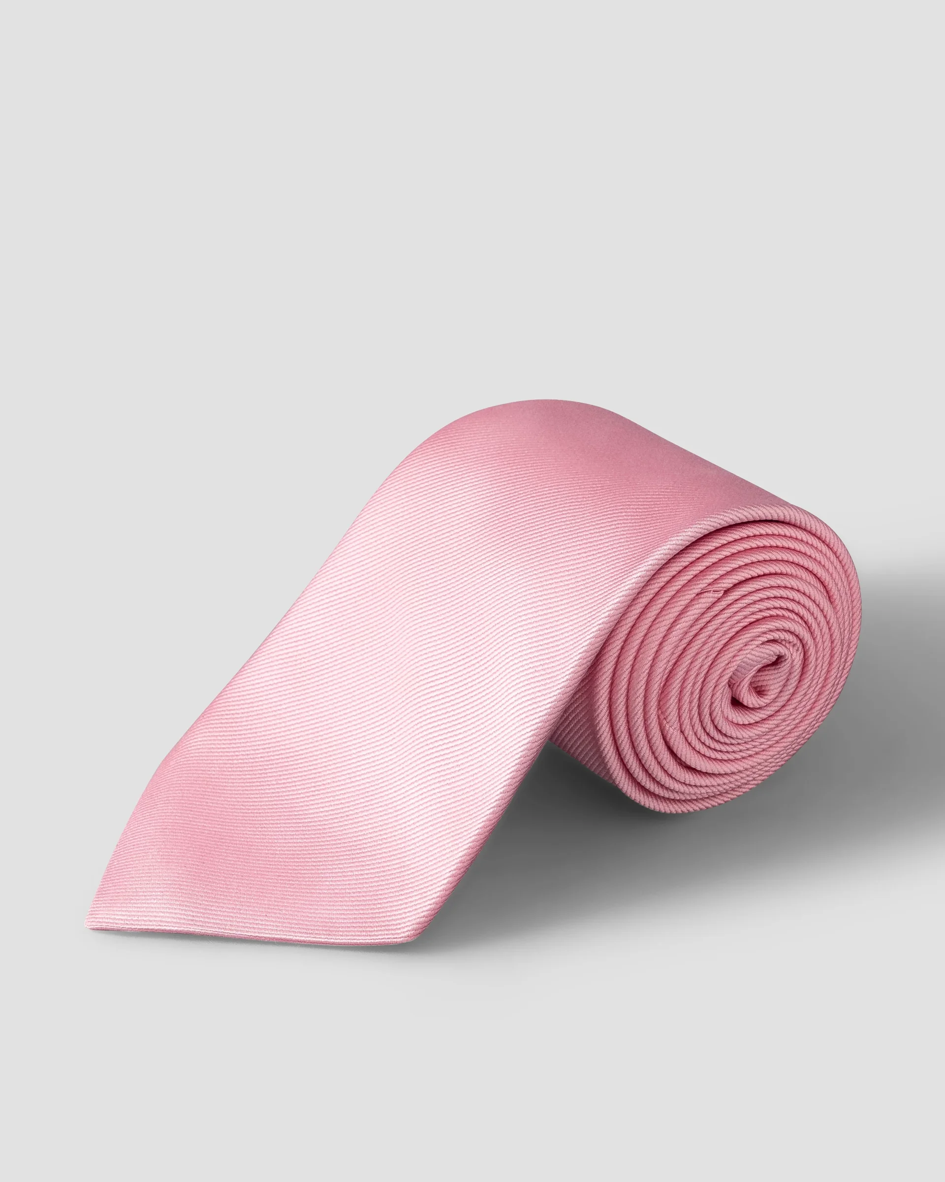 Eton Pink Solid Silk Twill Tie