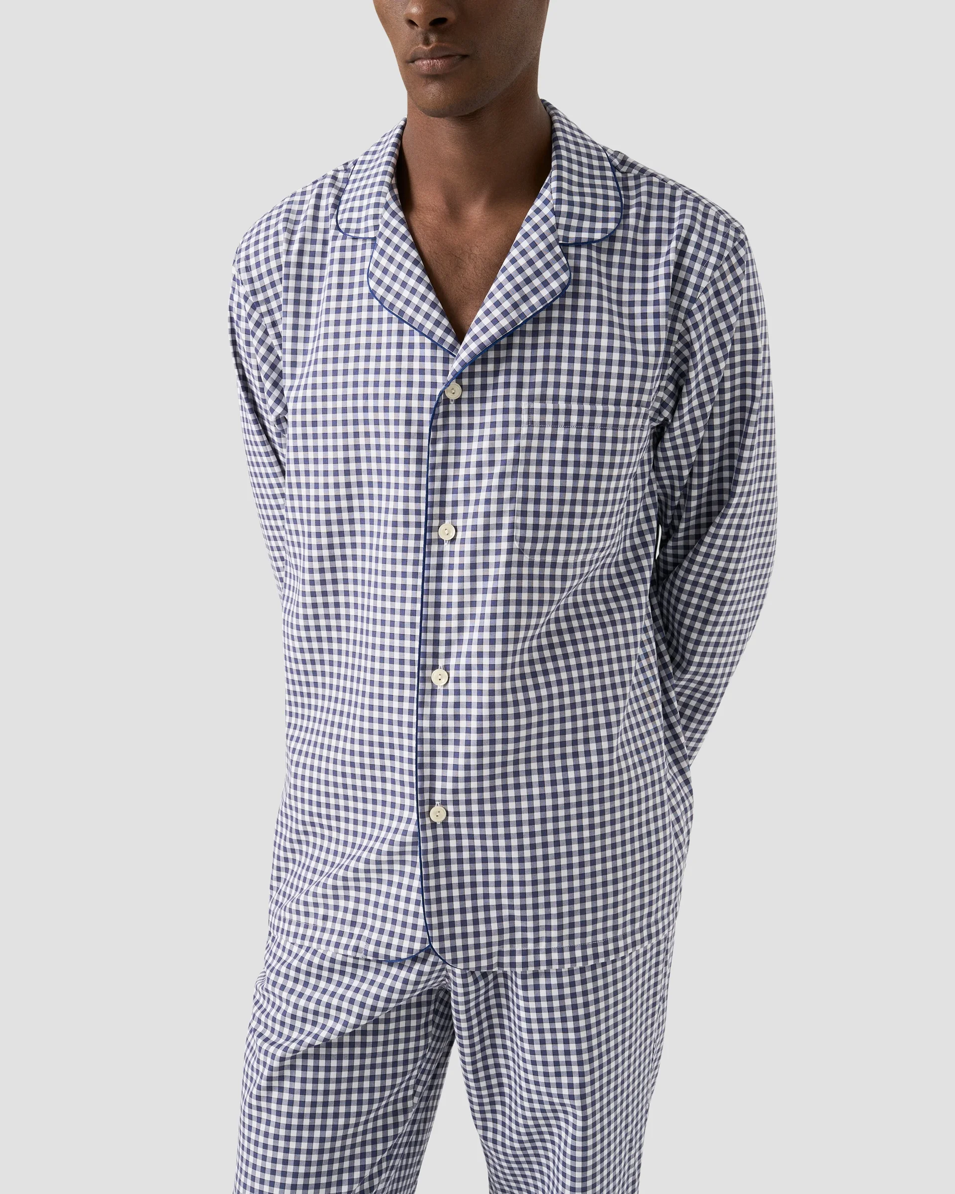 Eton Check Signature Twill Pyjama Set | Size  M