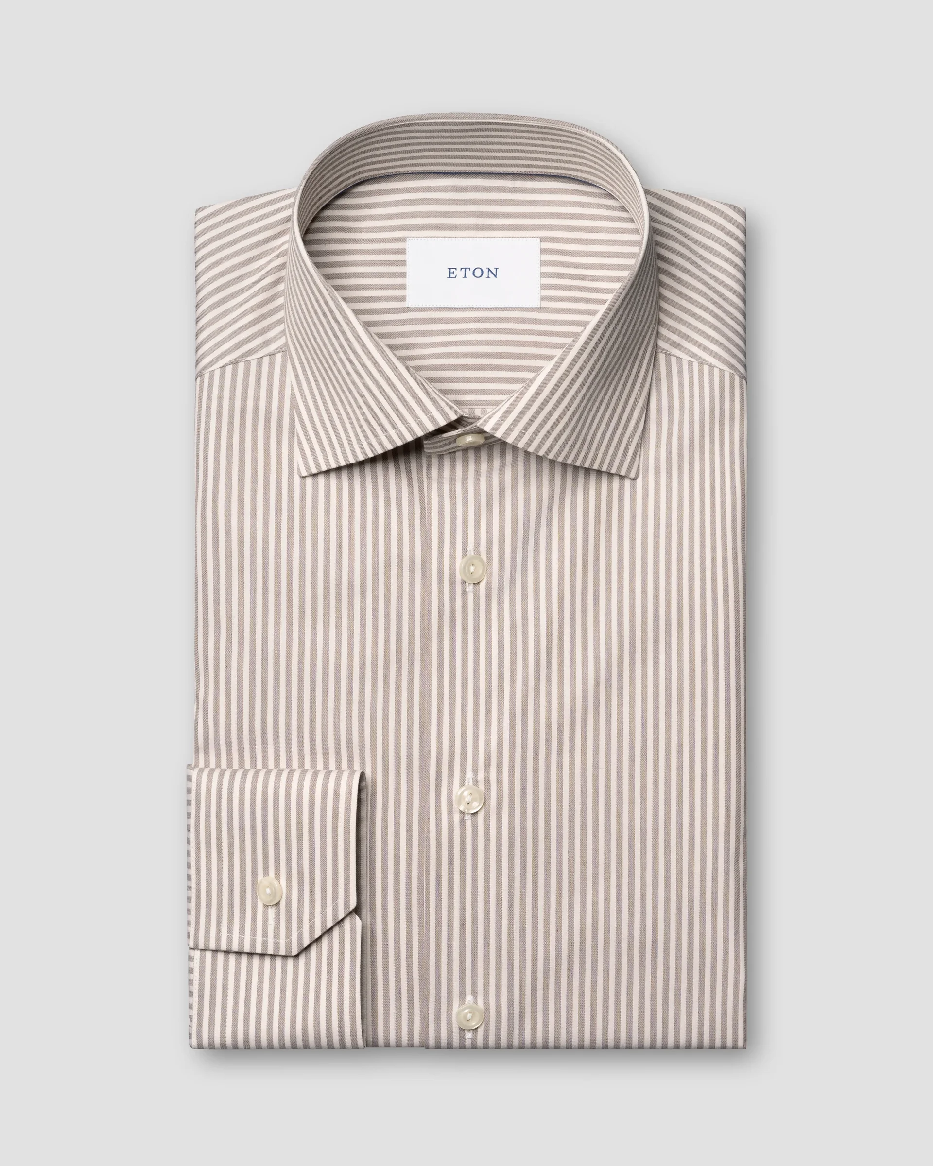 Eton Randig Skjorta Fine Twill | Contemporary fit | Storlek  42