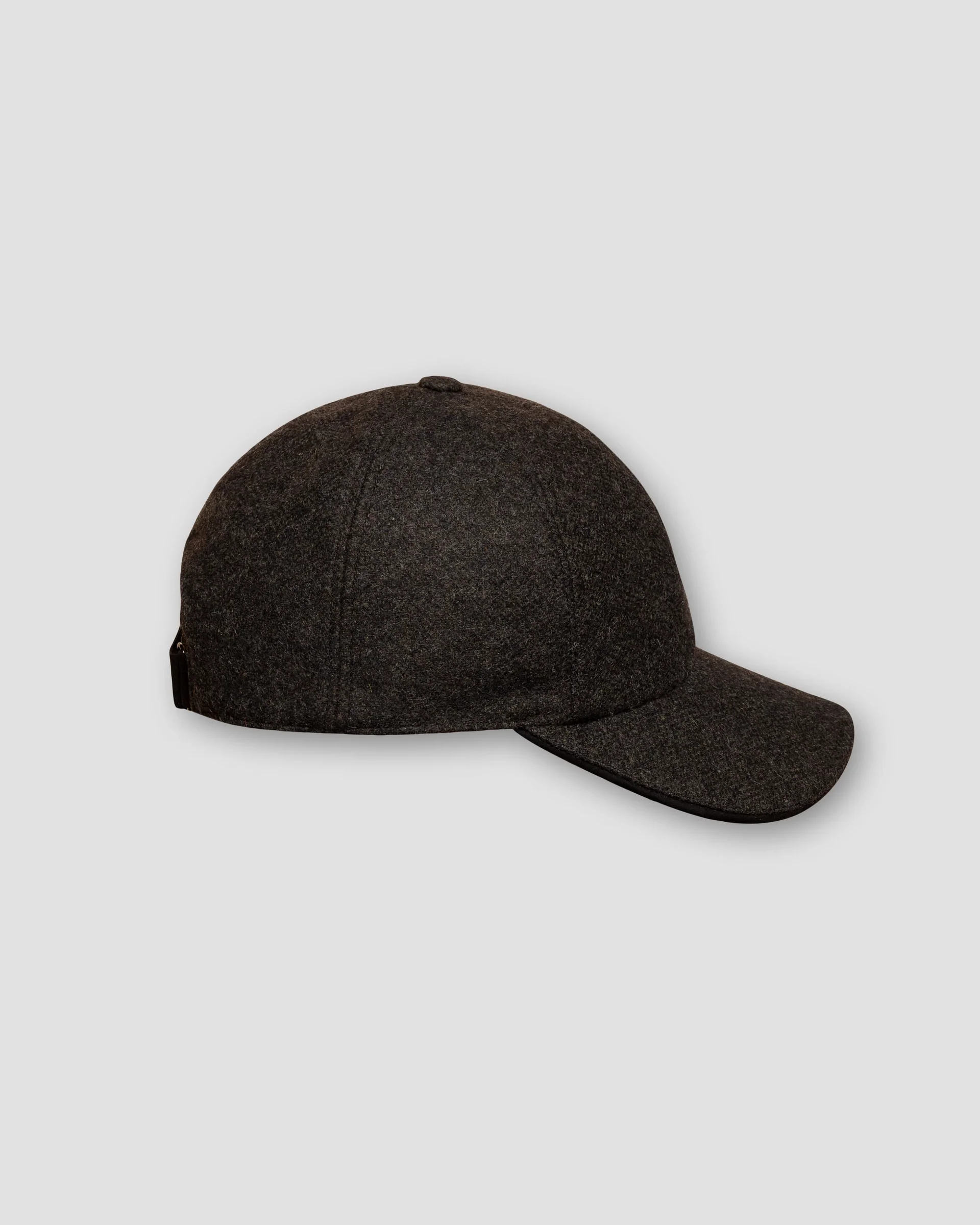 Eton Dark Green Flannel Wool Blend Baseball Cap