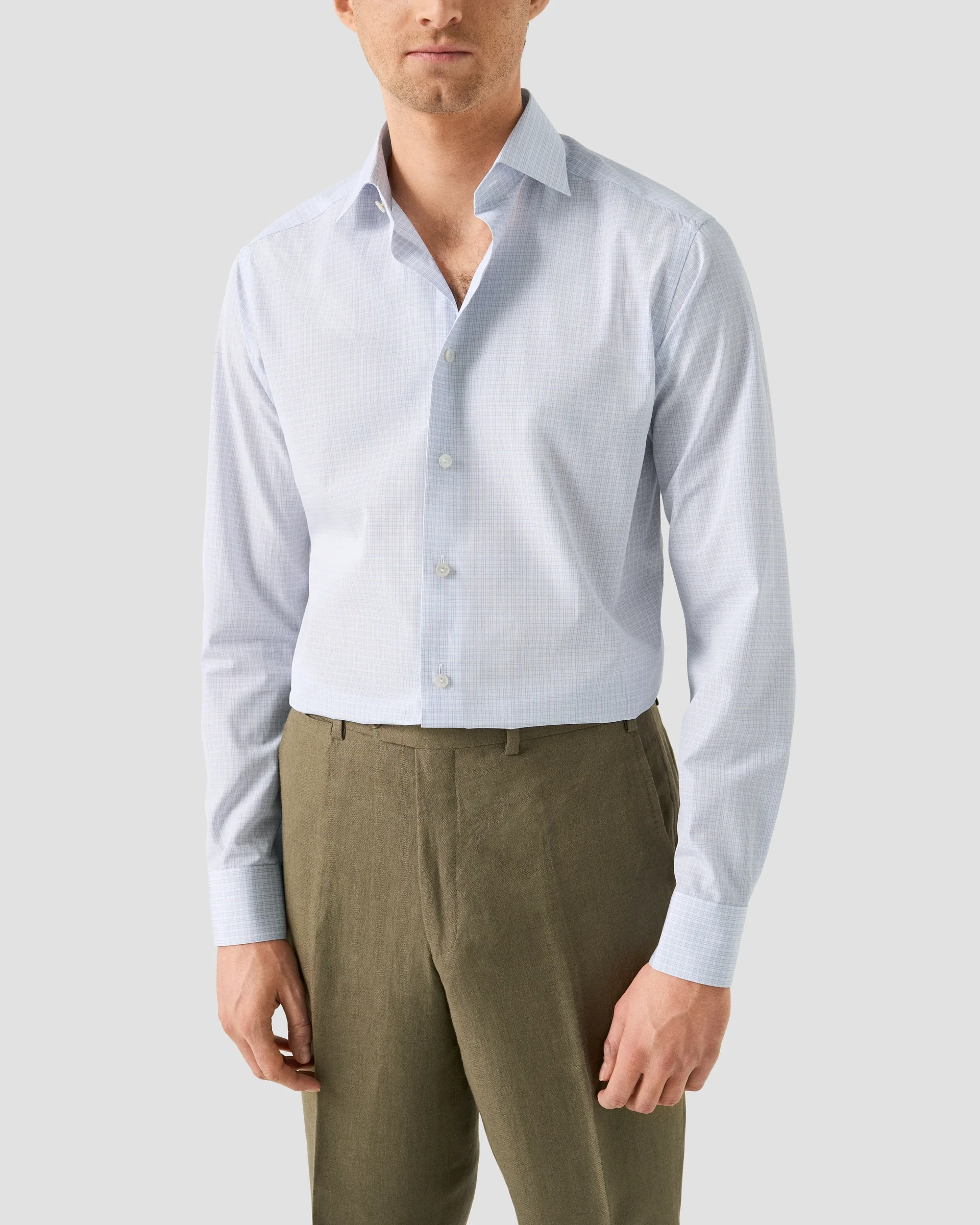 Eton Check Giza 45 Shirt | Contemporary fit | Size  39