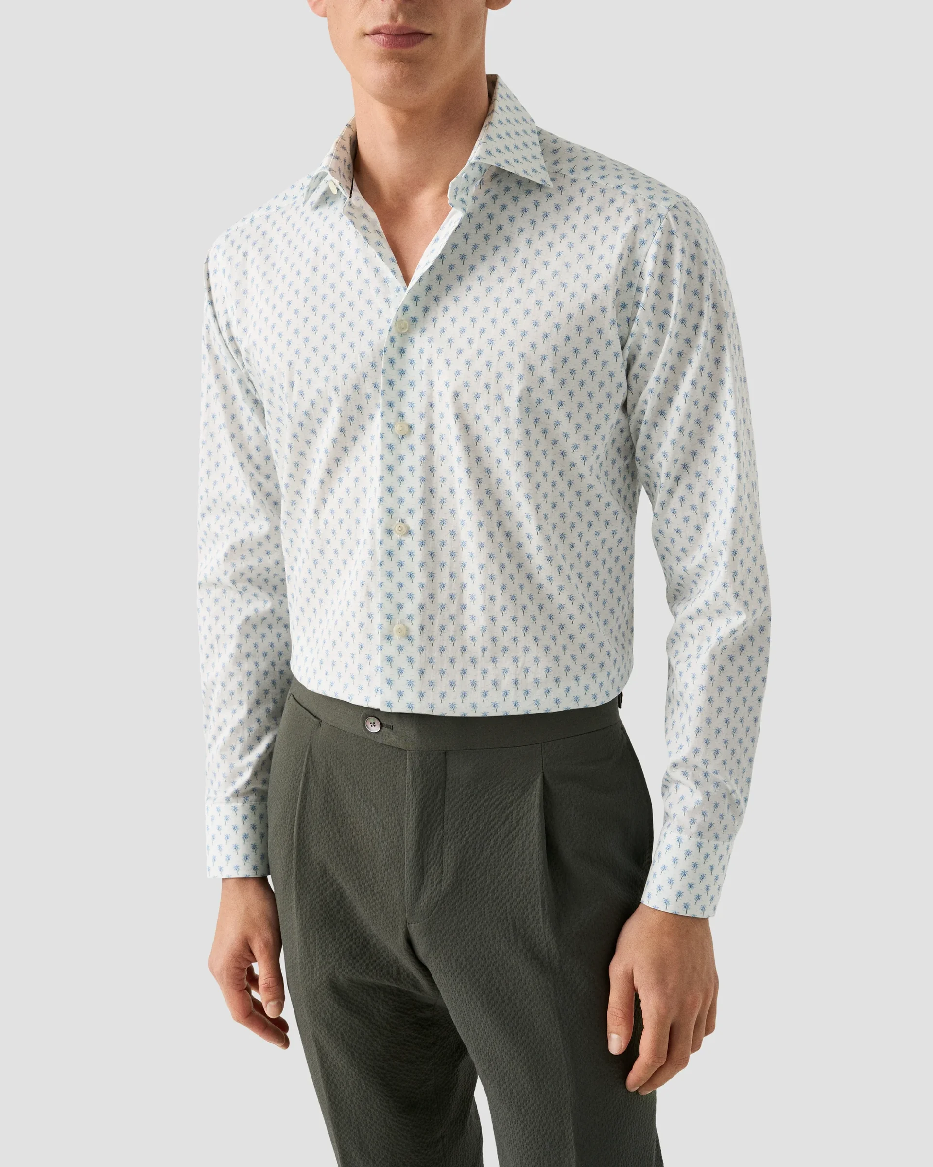 Eton Mönstrad Skjorta - Signature Twill | Slim fit | Storlek  40