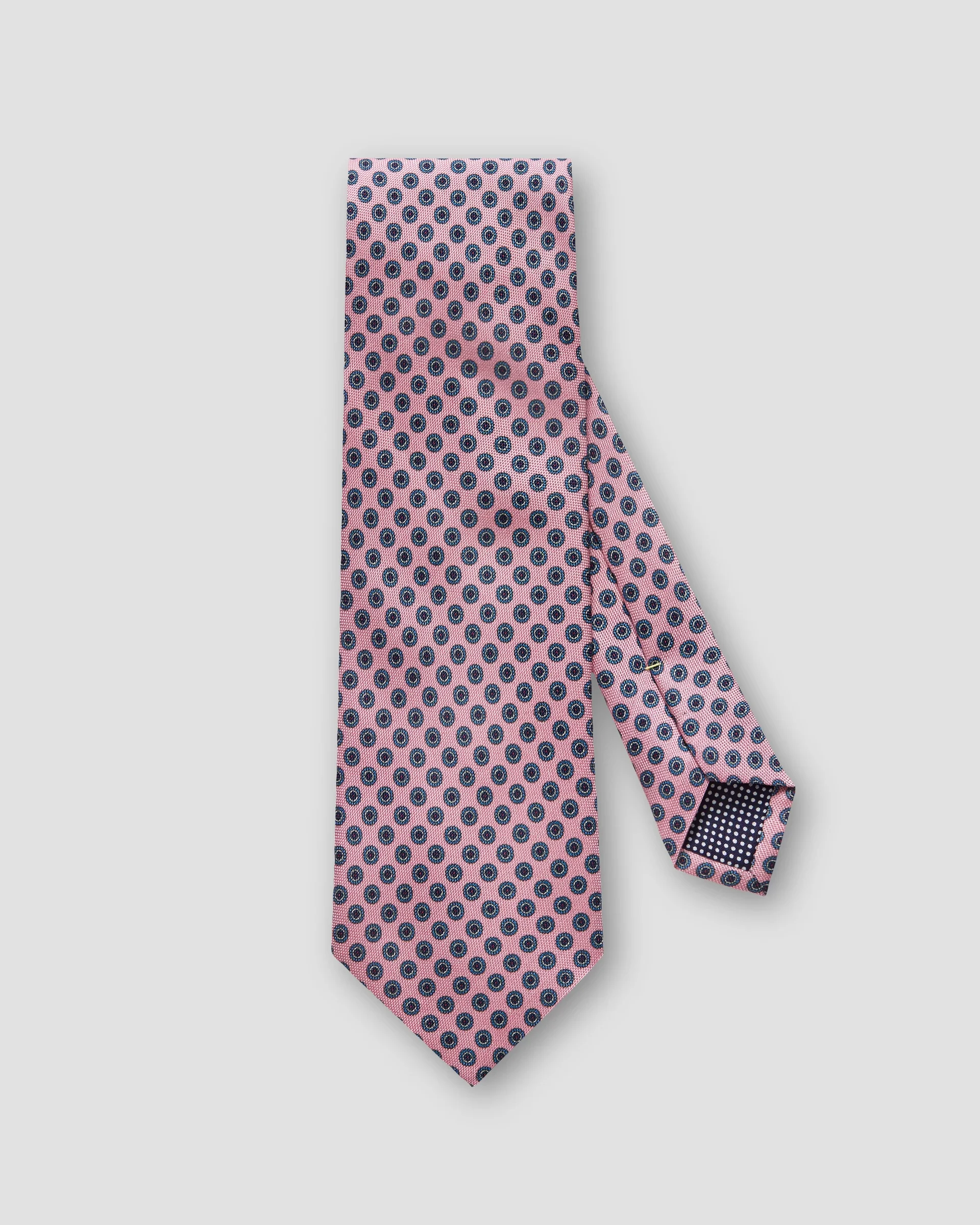 Eton Pink Geometric Silk Tie