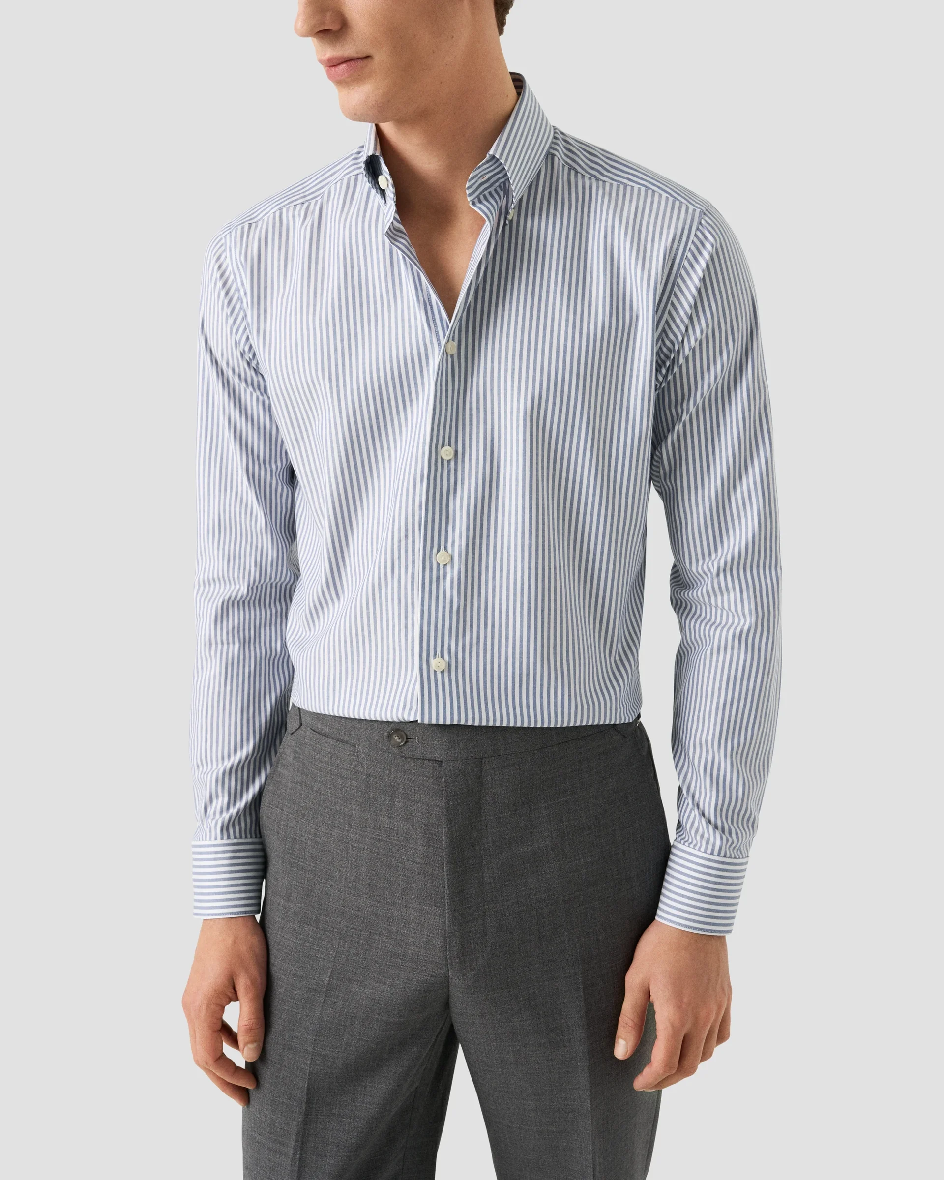Eton Stripe Signature Oxford Shirt | Slim fit | Size  43