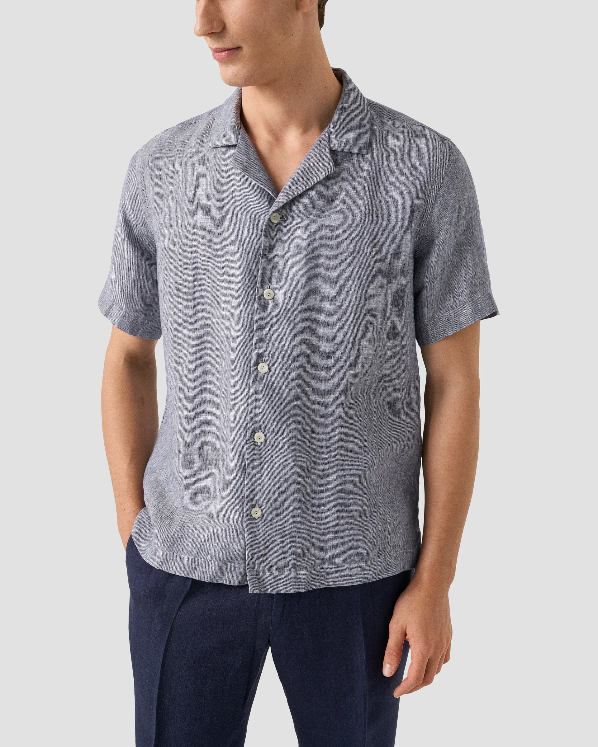 Eton Linen Twill Resort Shirt | Relaxed fit | Size  S