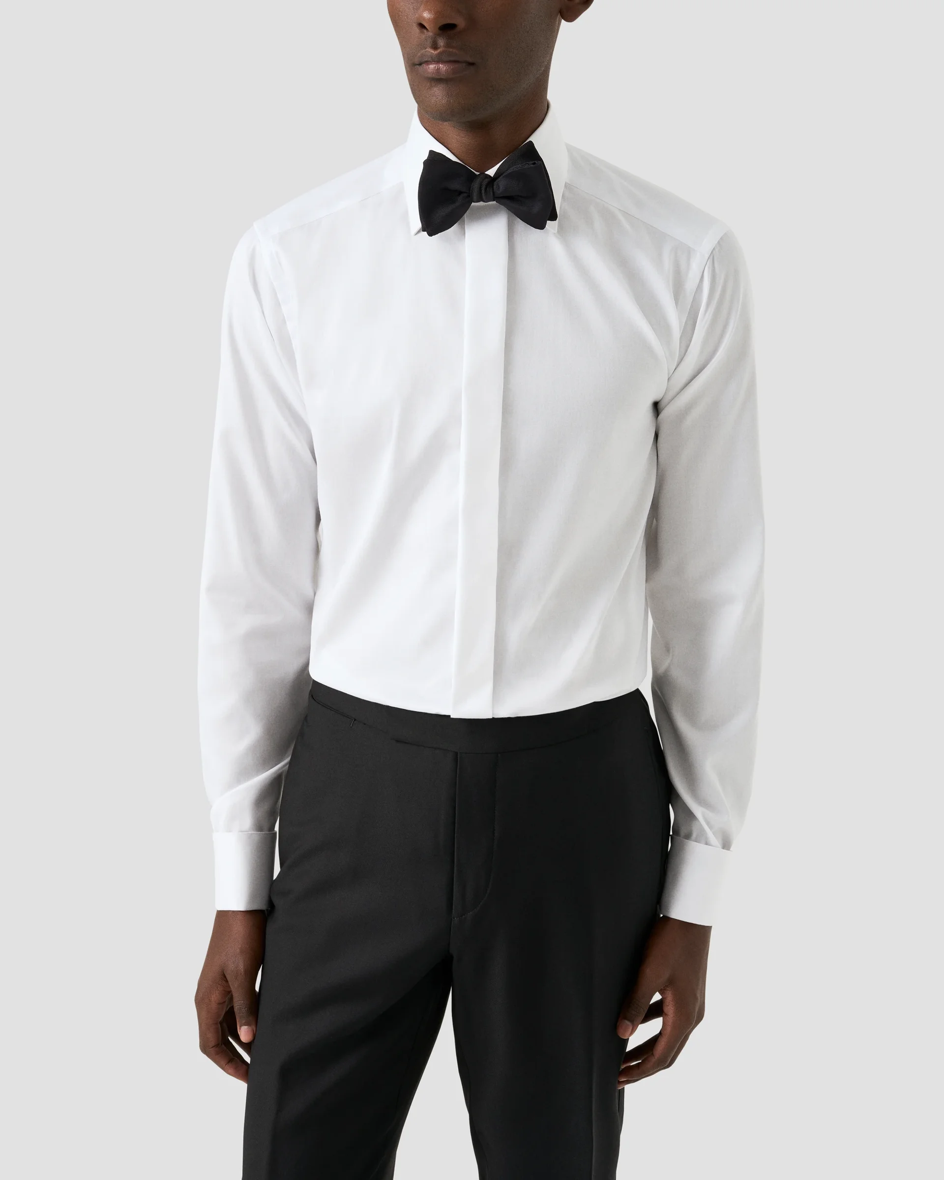Eton White Signature Twill Tuxedo Shirt | Contemporary fit | Size  39
