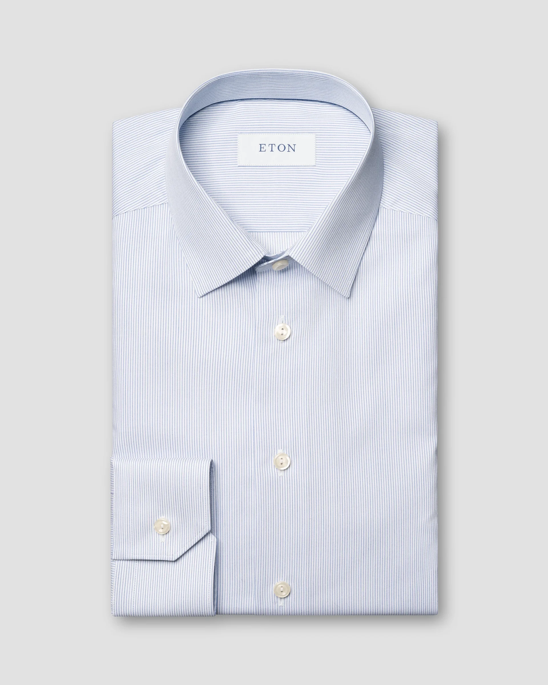 Eton Striped Pointed Collar Shirt | Slim fit | Size  42