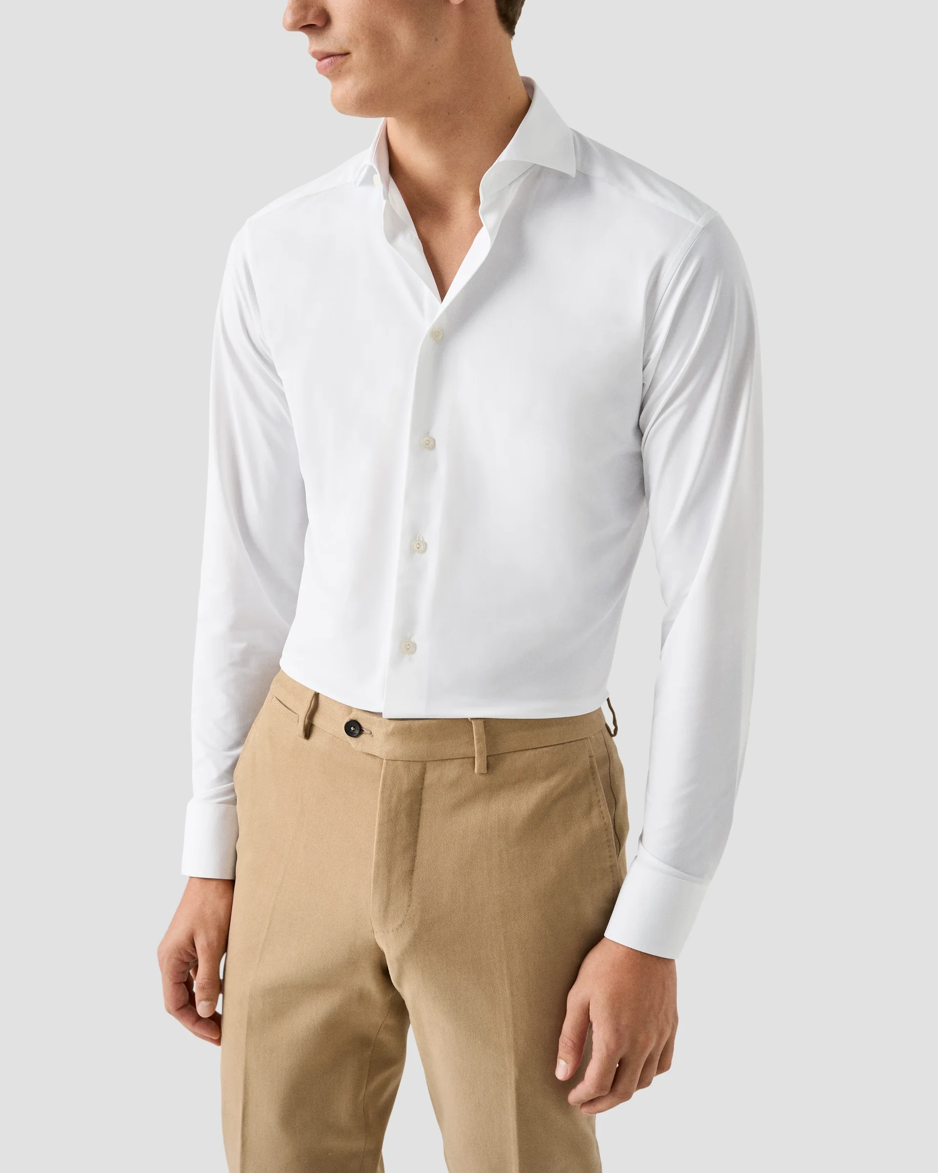 Eton Solid Four-Way Stretch Shirt | Contemporary fit | Size  37