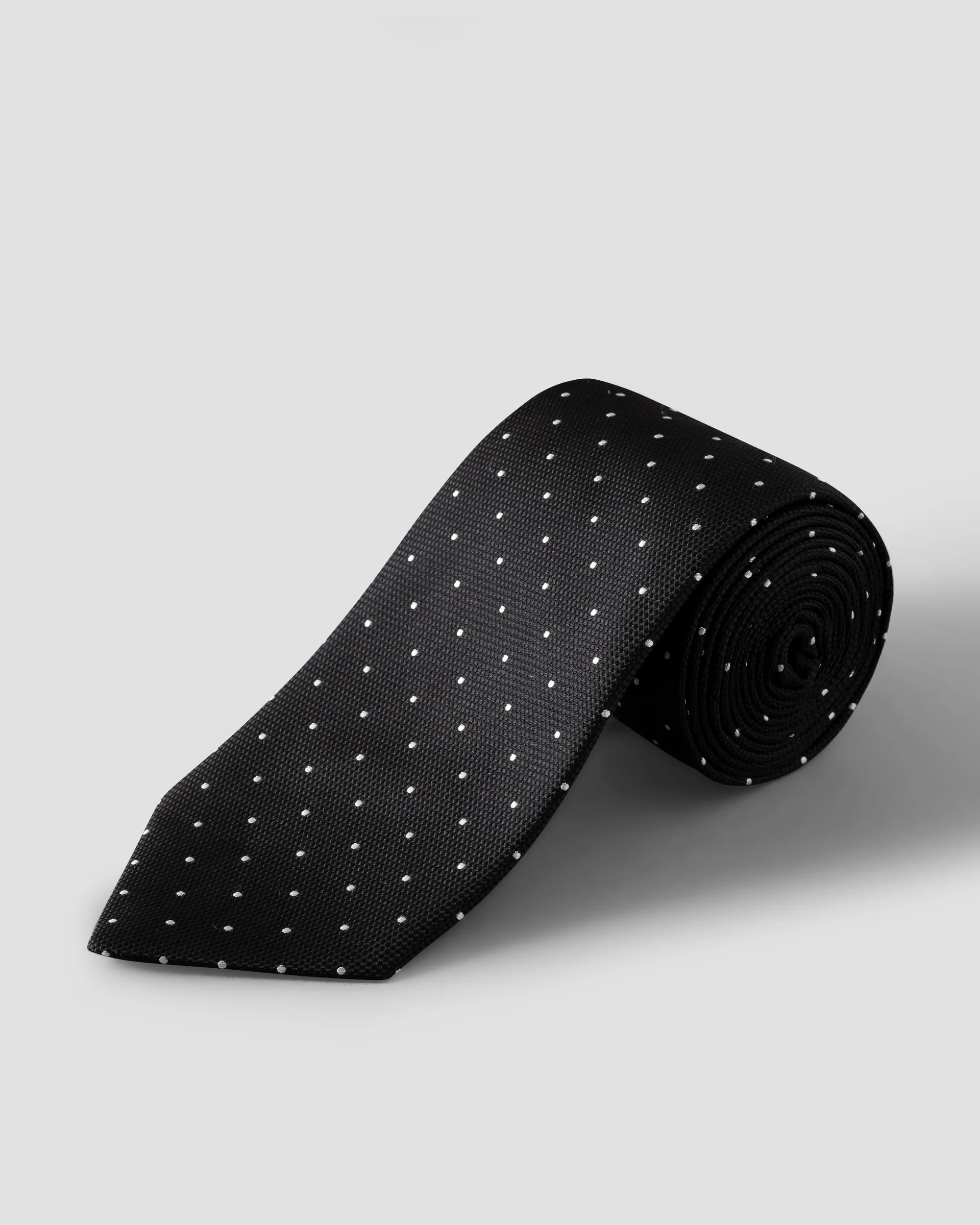 Eton Polka Dot Woven Silk Tie