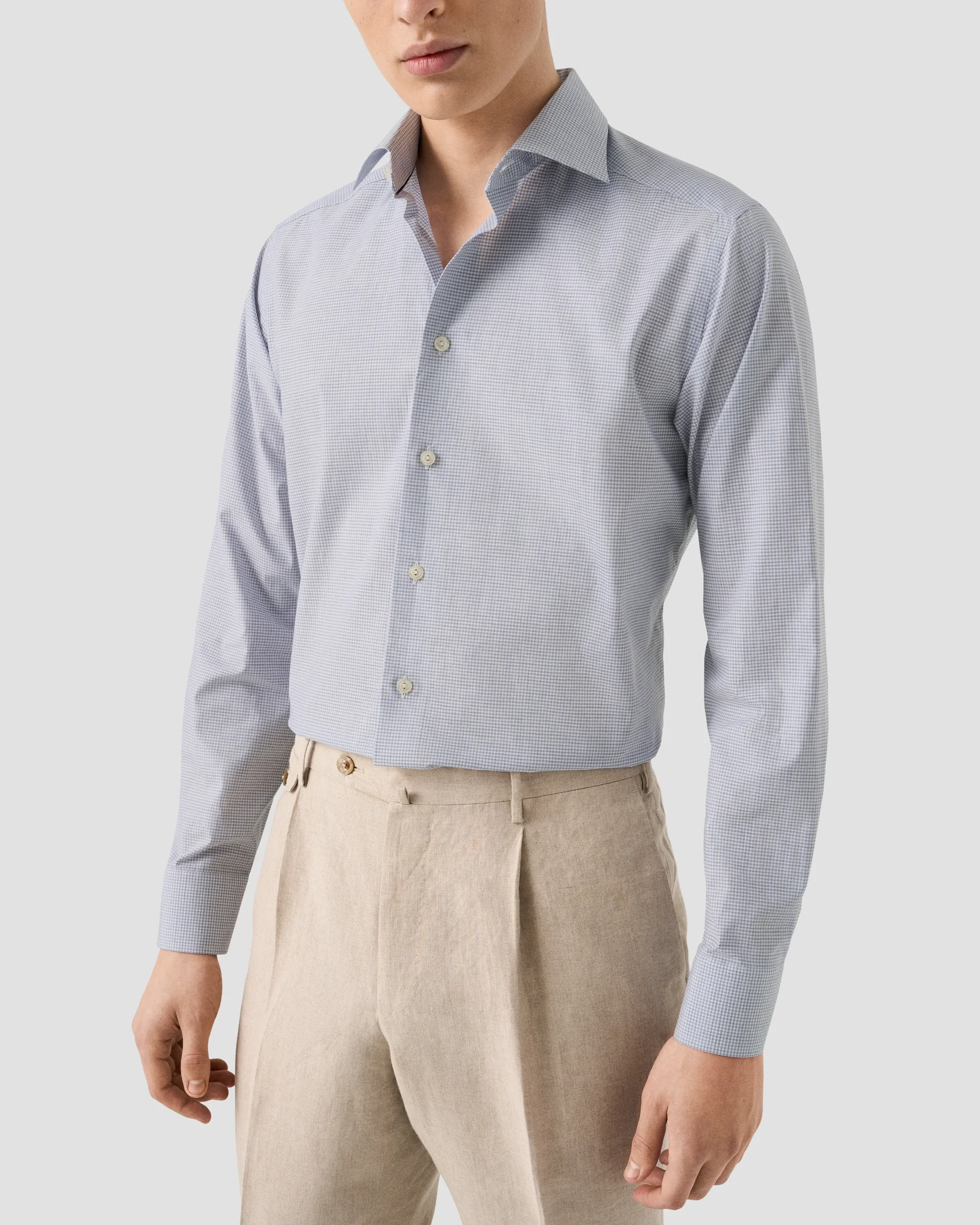 Eton Check Fine Twill Dress Shirt | Slim fit | Size  40