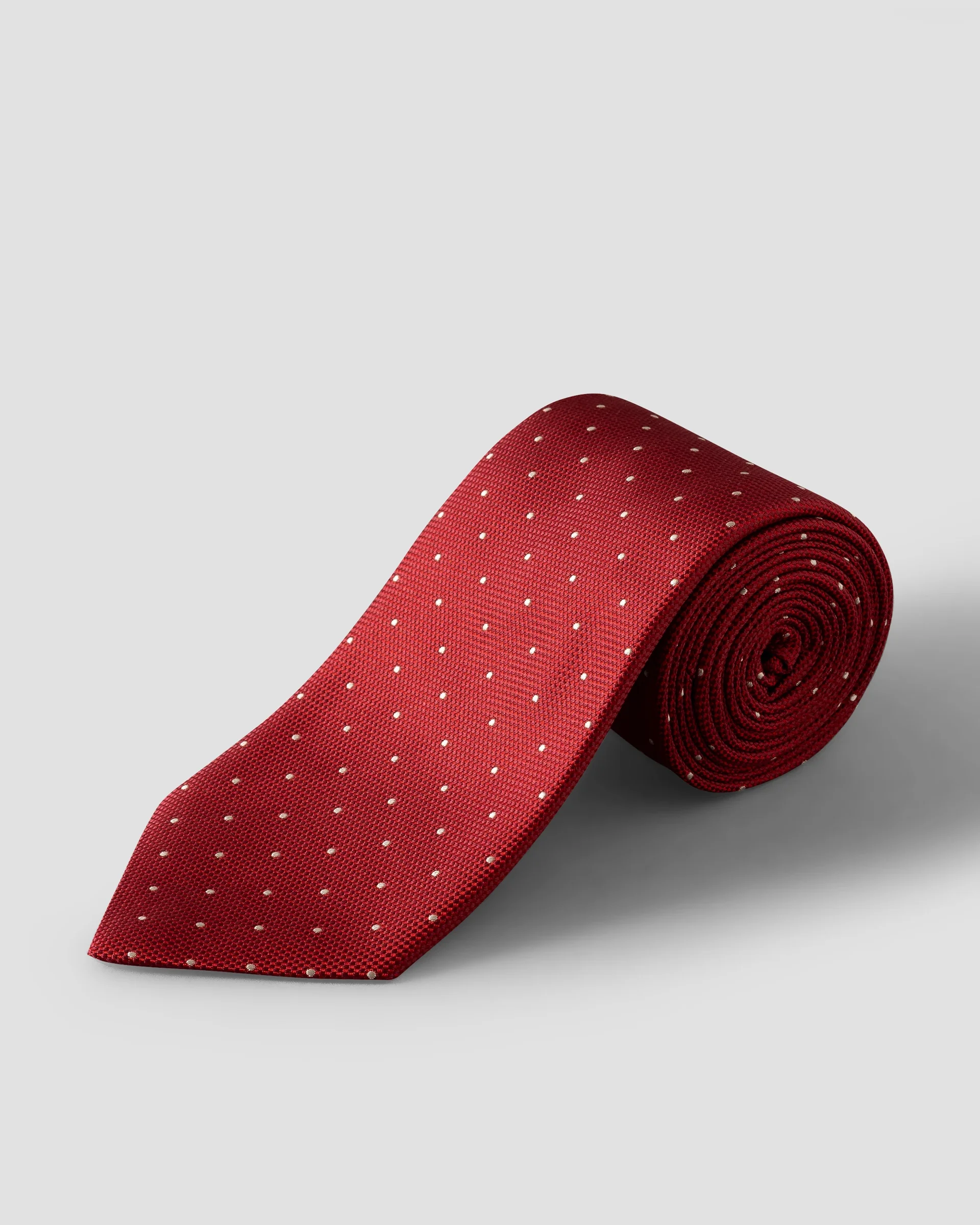 Eton Polka Dot Woven Silk Tie