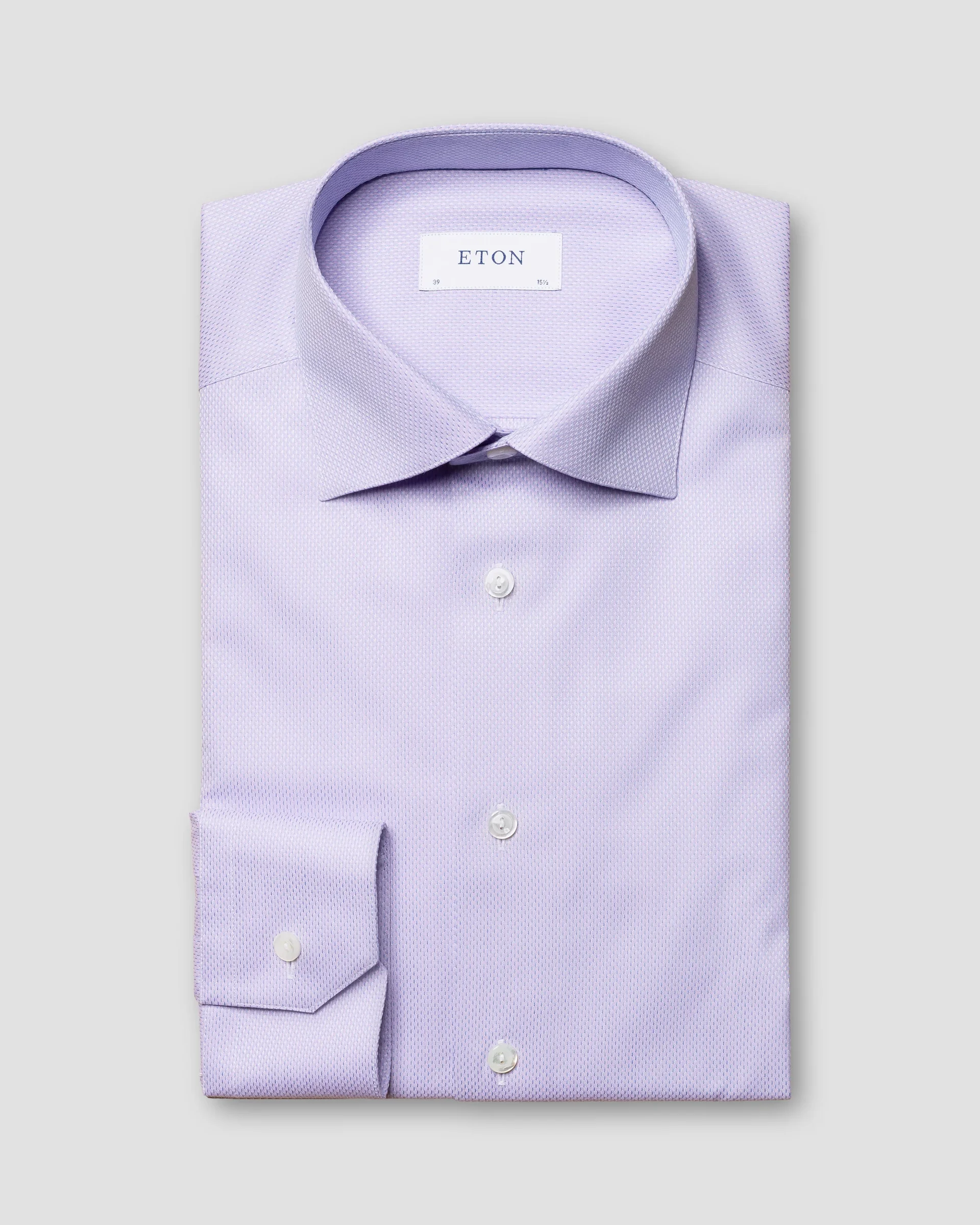Eton Light Purple Fine Twill Dress Shirt | Slim fit | Size  39