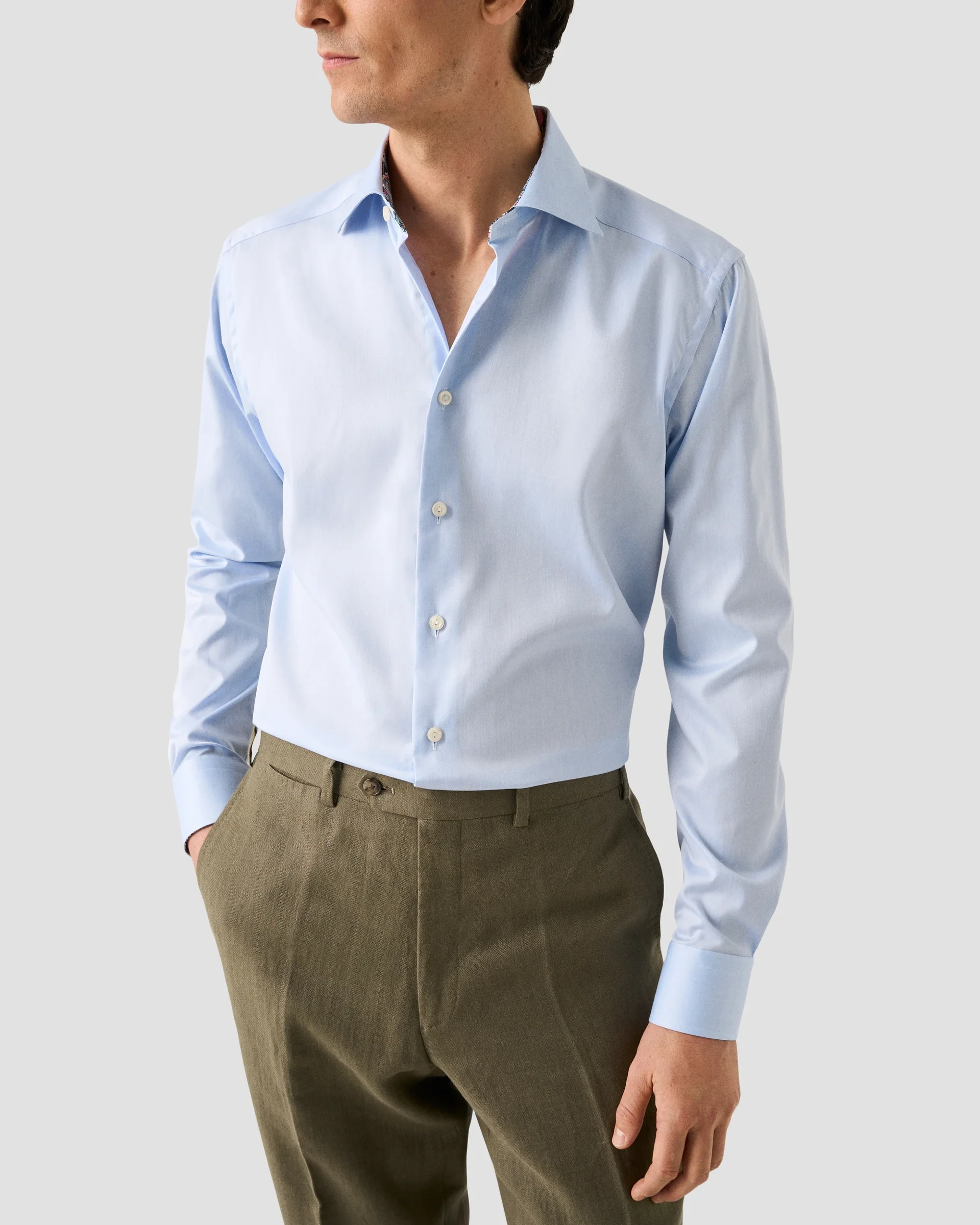 Eton Signature Twill Paisley Effect Dress Shirt | Slim fit | Size  38