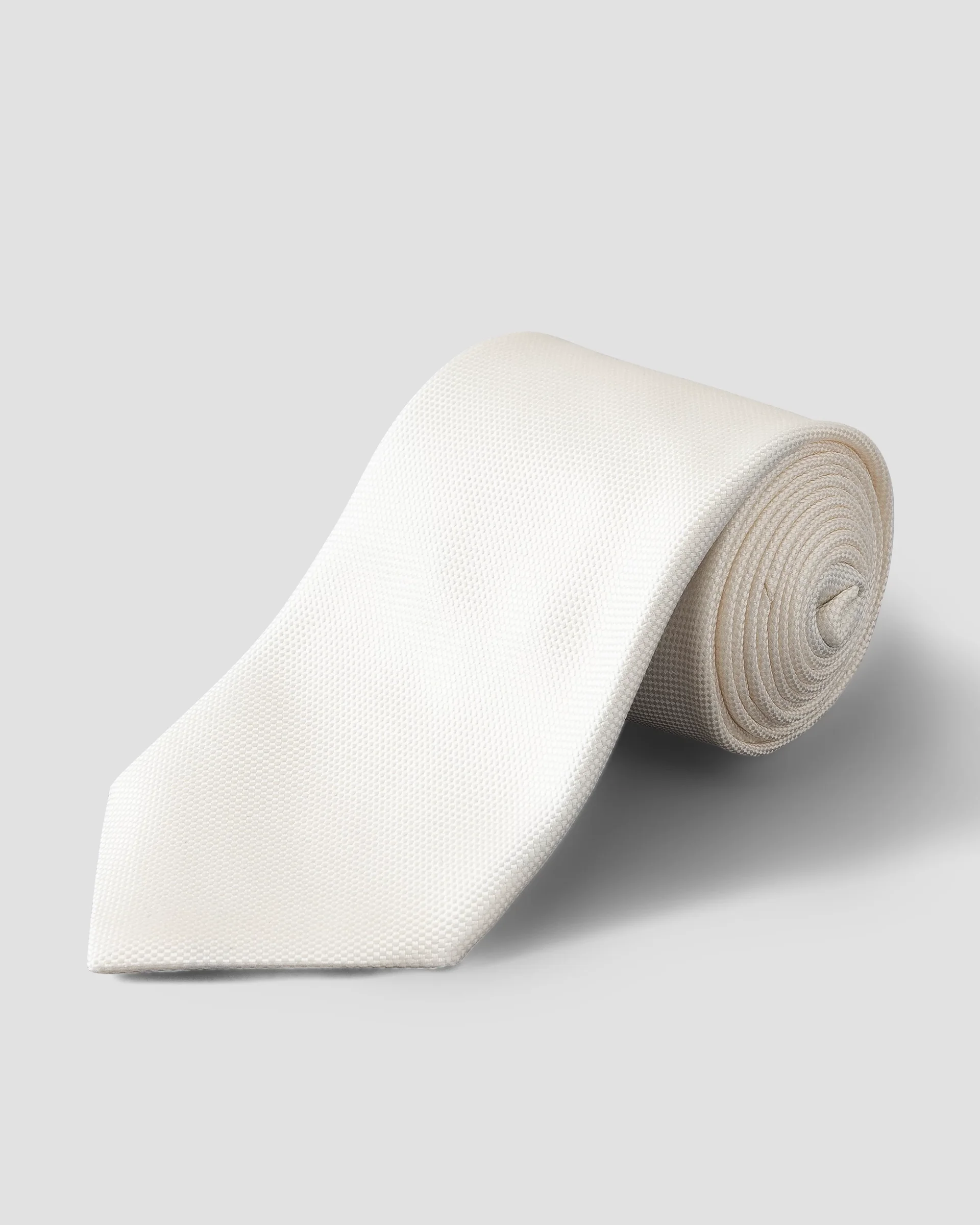 Eton White Basketweave Tie
