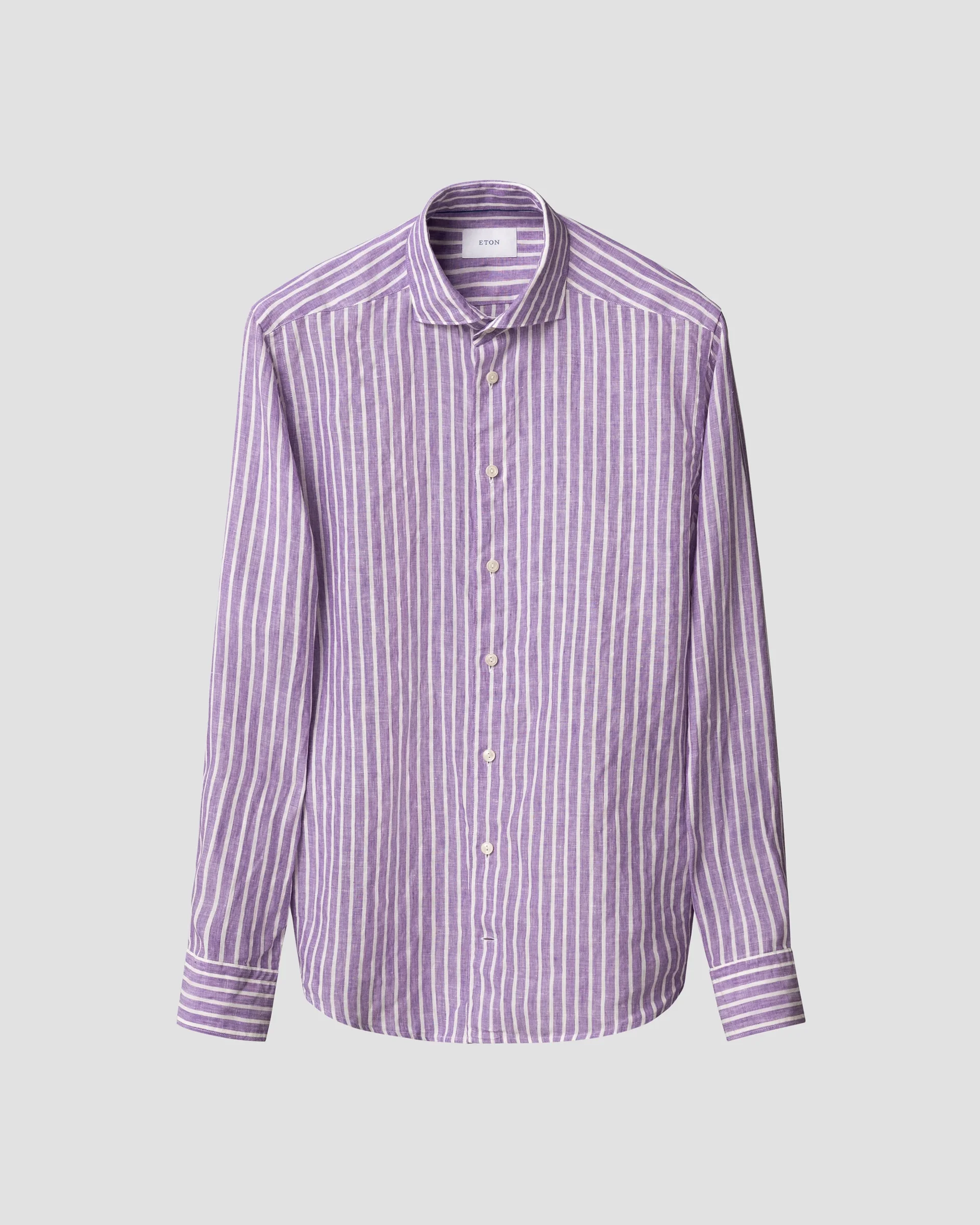 Eton Randig Linneskjorta | Slim fit | Storlek  39