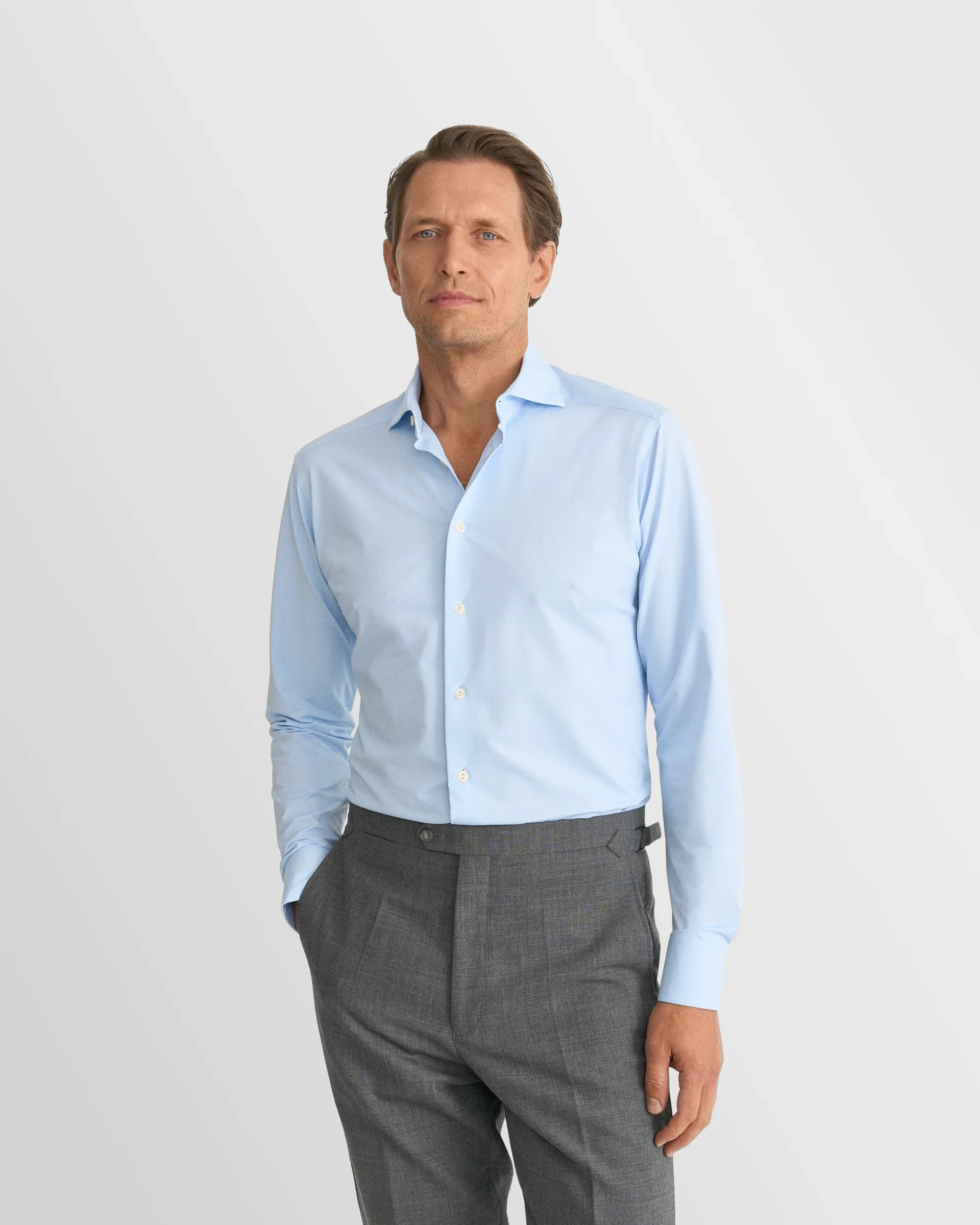 Eton Solid Four-Way Stretch Shirt | Slim fit | Size  37