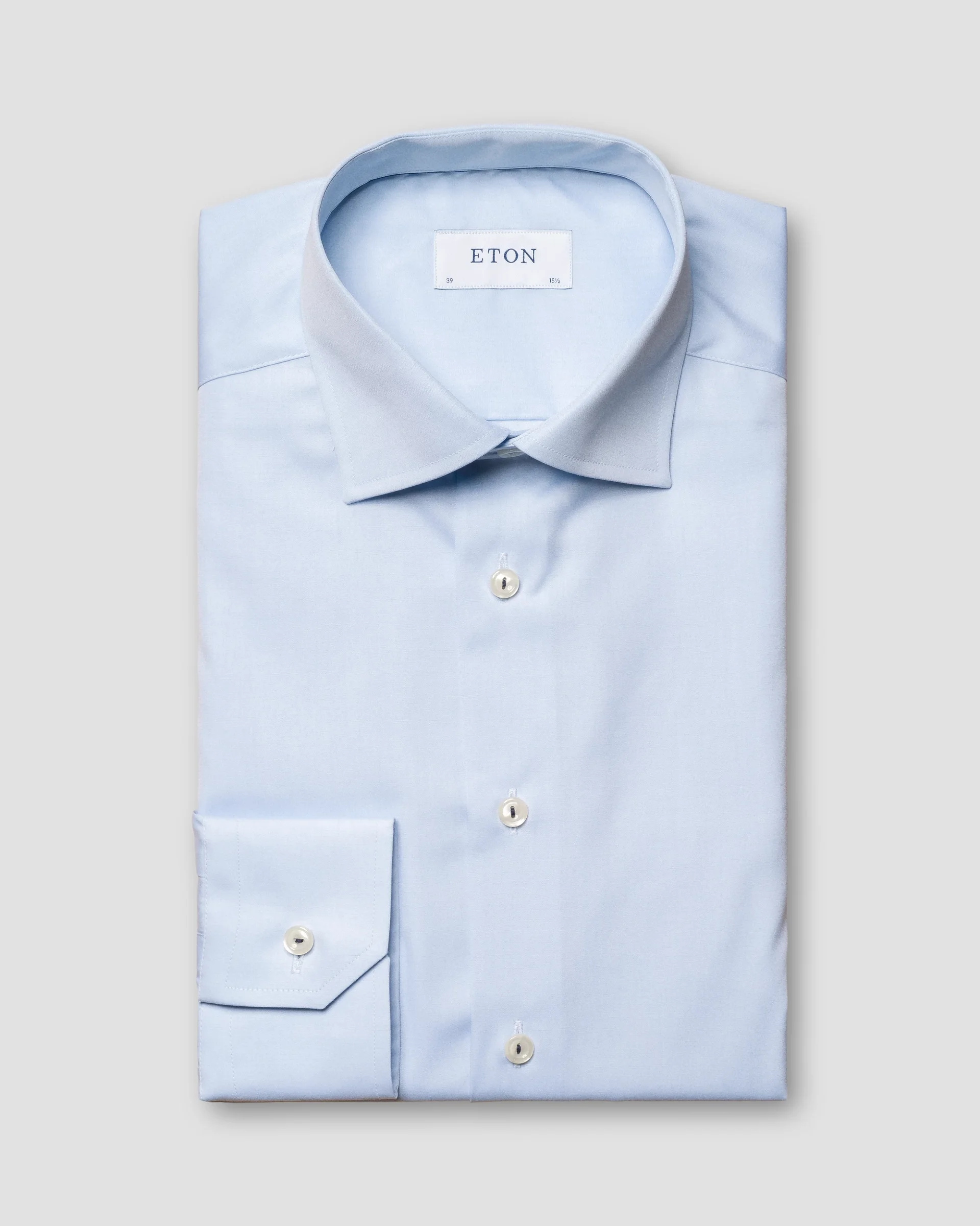 Eton Light Blue Poplin | Contemporary fit | Size  38