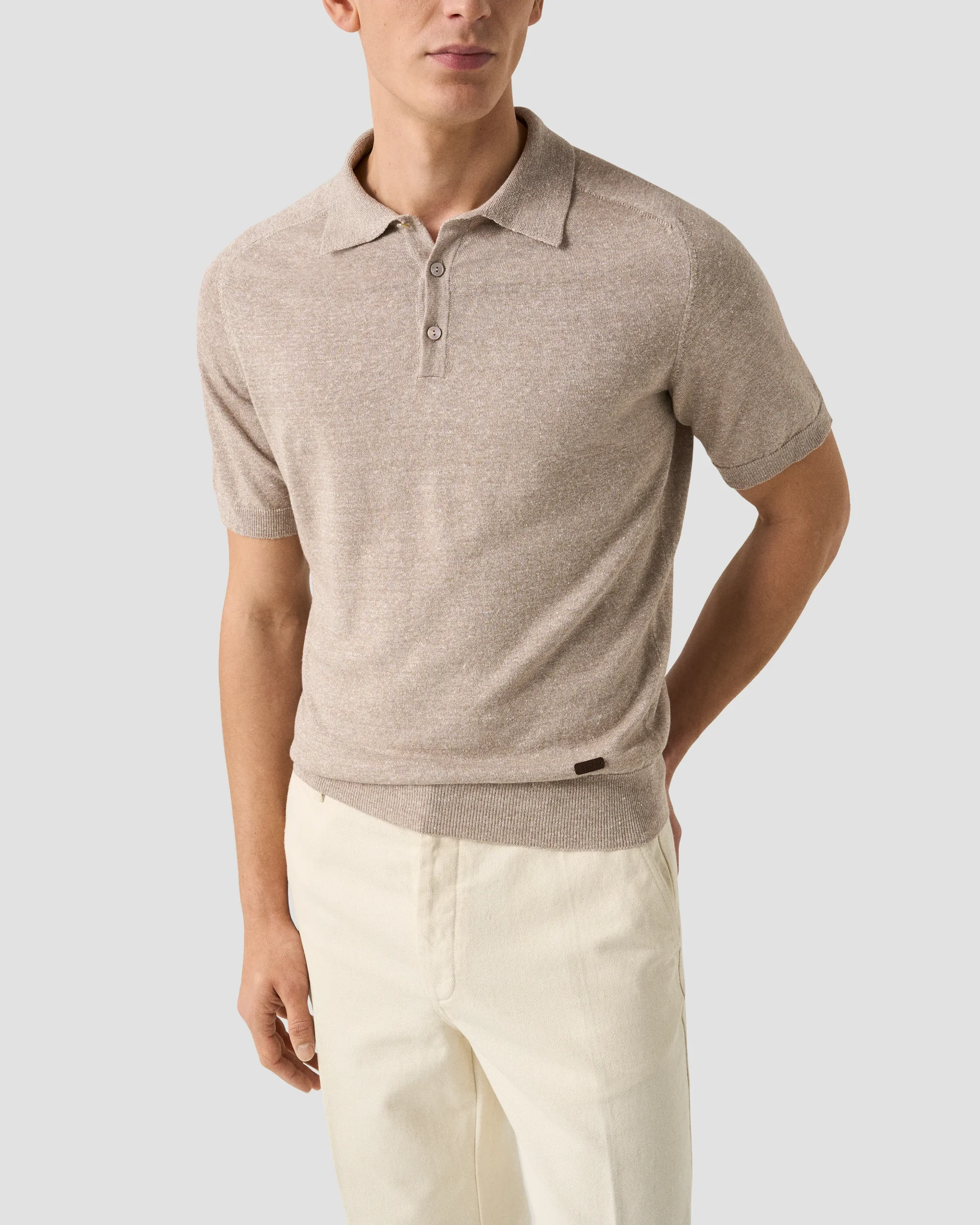 Eton Finstickad Piké Bomull-linne | Polo Shirt | Storlek  S