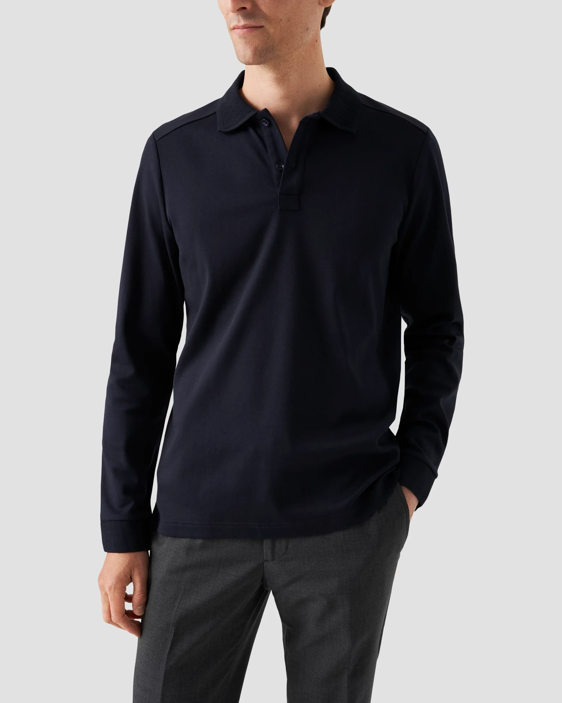 Eton Interlock Polo Shirt | Regular Fit | Size  L