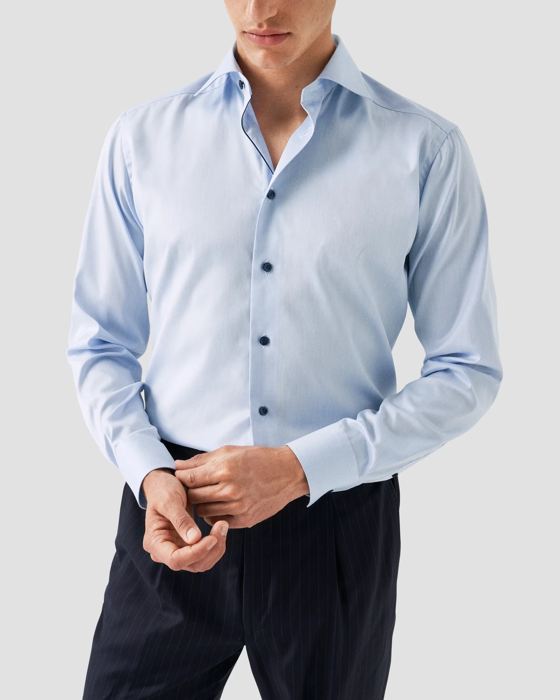 Eton Solid Signature Twill Dress Shirt | Slim fit | Size  38