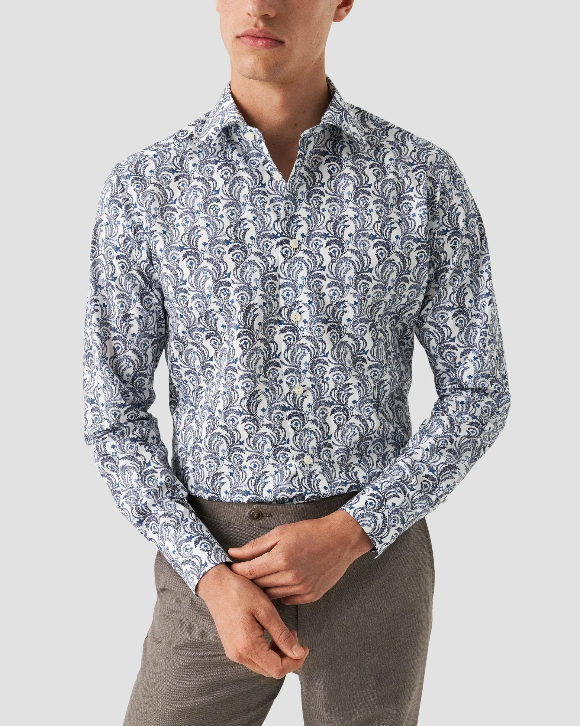 Eton Floral Signature Twill Dress Shirt | Slim fit | Size  39