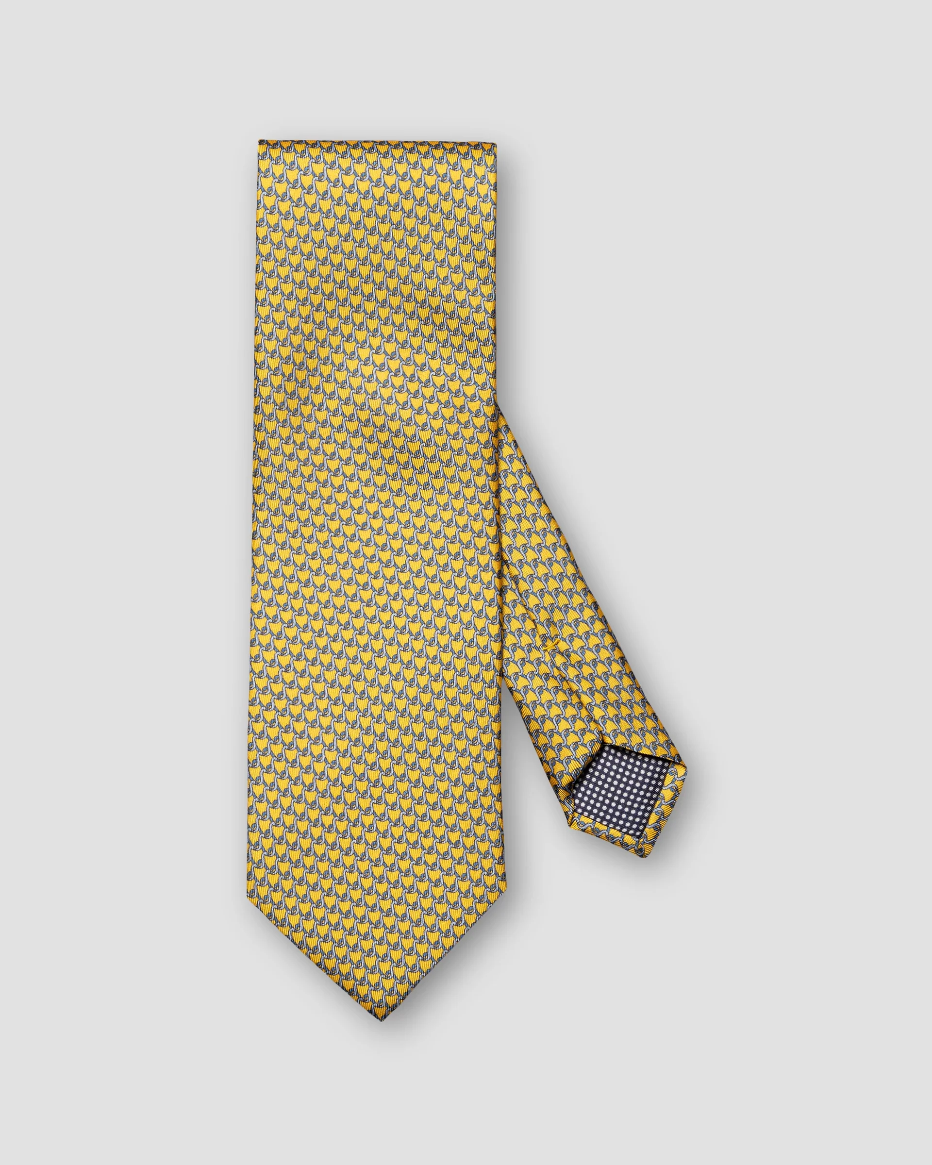 Eton Geometric Print Silk Tie